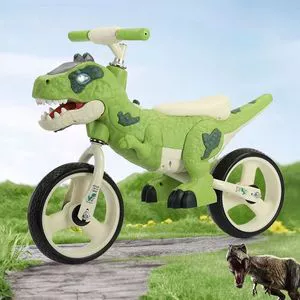 Bicicleta de equilíbrio infantil dinossauro de 8 e 10 polegadas...