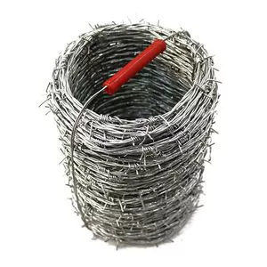 Arame farpado galvanizado a quente 350kfg 500m
