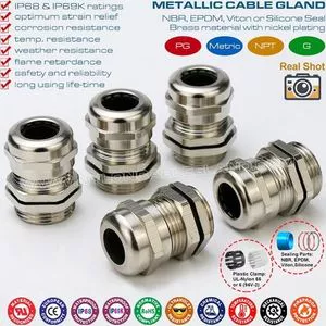 IP69K / IP68 Premium Liquidtight PG Metallic Cable Gland and Eco...