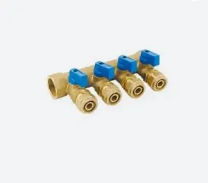 Brass Manifold with Interception Ball Valves