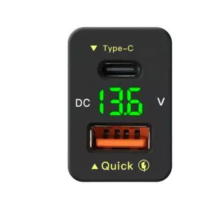 Carregador rápido USB duplo Toyota