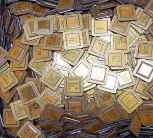 Sucata cerâmica do processador do processador