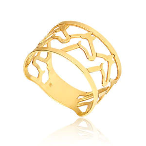 Anillo Tropilha con cabezas de caballo