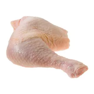 Cuarto de pierna de pollo congelado