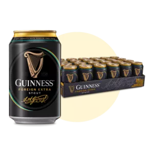 Guinness 24-Can Pack Stout Beer Alcoholic Beverage (320ml x 24)
