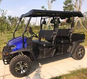 4 seater golf buggy cart,gas UTV with rear box