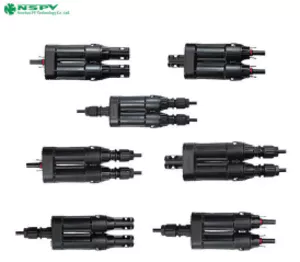 Conector de fusível de ramo solar conector mc4 paralelo solar t...