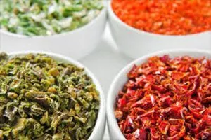 Alho desidratado, cebola desidratada, vegetais desidratados,...