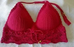 Bikinis cropped crochet