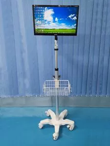 height adjustable mobile tablet trolley