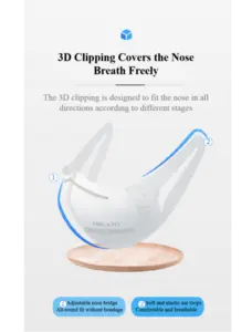 4-PLY 精选 KN95 自由呼吸 亲肤 舒适 柔软 口罩 