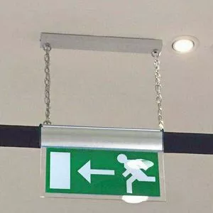 Indicador de segurança de evacuação de parede de elevação dupla...