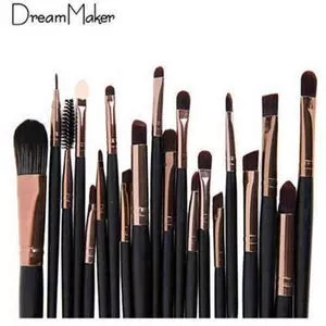 20-piece black gold cosmetic brush