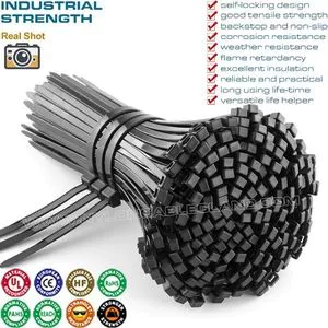 100pcs Industrial Grade Anti-UV Black Polyamide Nylon Plastic...