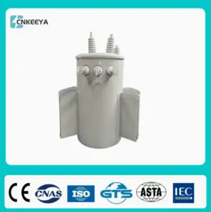 Transformador de distribuição imerso em óleo monofásico