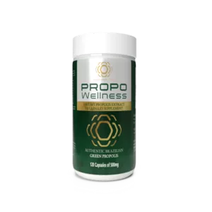 蜂胶 - 胶囊中的有机绿色蜂胶 - 500毫克