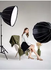 Luz de Fotografia LED Profissional Luz de Transmissão ao Vivo...