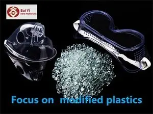 Grânulos de PVC macios e transparentes