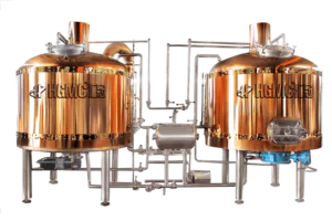 2000L 2 Vessel Cobre Cerveja Brewing Equipment