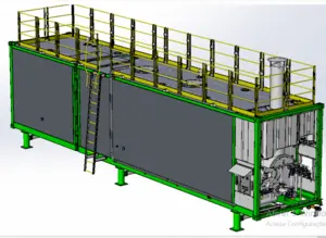 Container para usinas de asfalto.