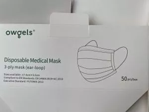 Máscara médica desechable de 3 capas