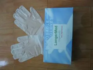 Guantes desechables de PVC