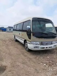 Barato 27-seater segunda mão japonês Toyota Coster mini ônibus