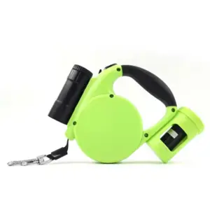 Correa retráctil automática de nailon para perros