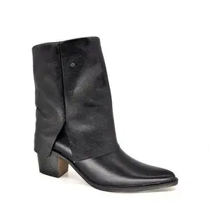 女性靴 Loren 高级皮革 - 重叠设计 - 当代风格 Perlatto