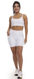 Bermuda Esportiva Feminina com Bolsos Elite