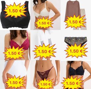 € 1,50/peça Lingerie feminina mix sutiãs tops calcinhas tangas...