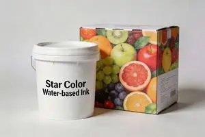 Tinta à base de água ecológica para caixas de papelão ondulado...