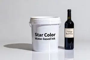 Tinta à base de água para etiquetas flexográficas de banda...