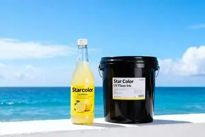 Tinta flexográfica UV amarela ecológica - desenvolvida...