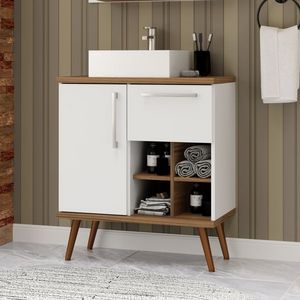 Balcão Veneza 70cm com pés para banheiro
