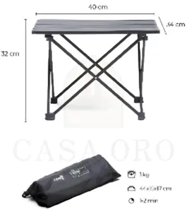 Folding camping table for outdoor use, portable table, picnic...