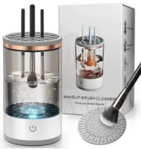 Automatic makeup brush cleaner, machine washable, with electric...