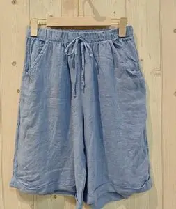 Women's Bermuda shorts, 100% linen