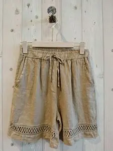 100% linen shorts