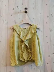 100% Lino Flywheel Blouse