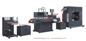 全自动CCD 卷装商标丝网印刷机 