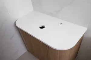 Rounded Bathroom Countertop