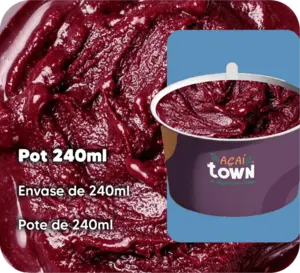 无添加糖的巴西莓冰沙与瓜拉纳 - 240毫升罐