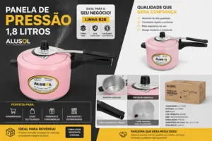 Aluminum Pressure Cooker 4.5 Liters – Professional Line...
