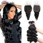 Ishow Human Virgin Hair Extensions...