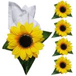 Set 4 向日葵高级餐巾架（透明醋酸纤维盒）