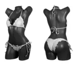 Bikini brasileño frowning con bordes...