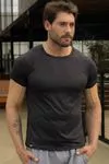 CAMISETA MASCULINA COM RECORTE DRY FIT
