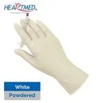 Guantes desechables de látex empolvados