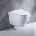 Inodoro oculto de la fila de la pared...